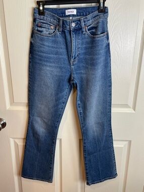 pistola Milano cropped Indigo Blue High-Rise Straight Jeans